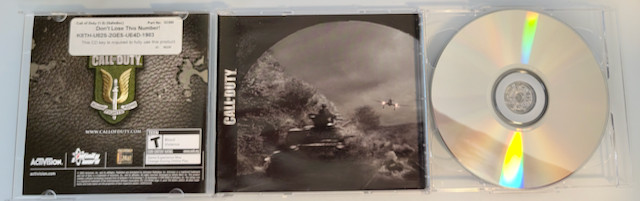 Call of Duty 1 PC CD-ROM 2003 Activision Infinity Ward Windows 98/2K/XP Untested