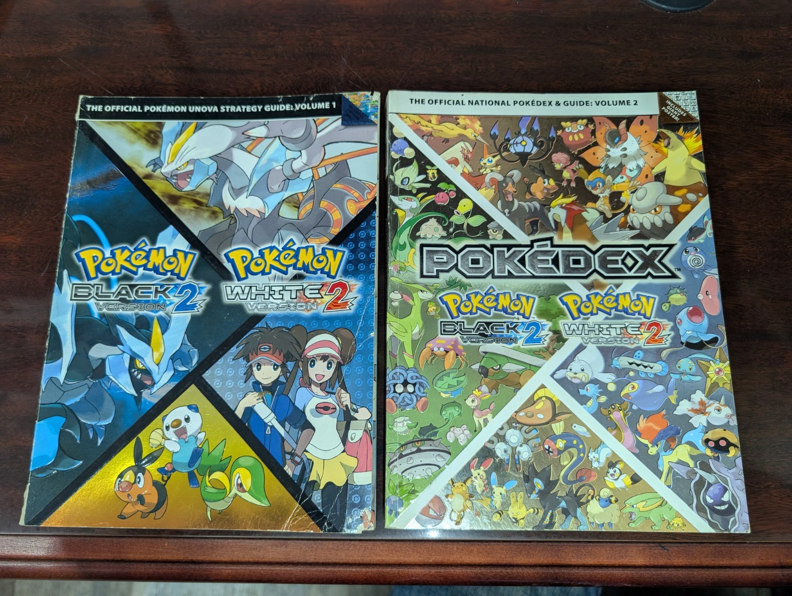 Pokemon Black 2 and White 2 Volume 1+2 Strategy Guide Books Used (No Posters).