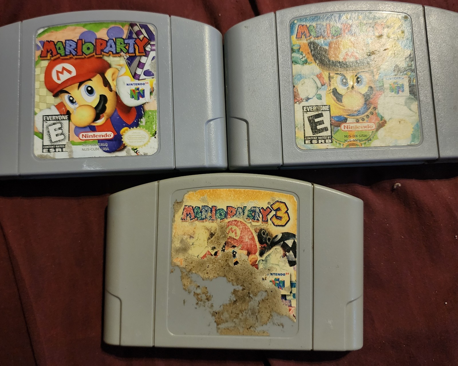 Mario Party 1 2 3 Nintendo 64 N64 Authentic Cleaned Tested Super Fun Retro Fun