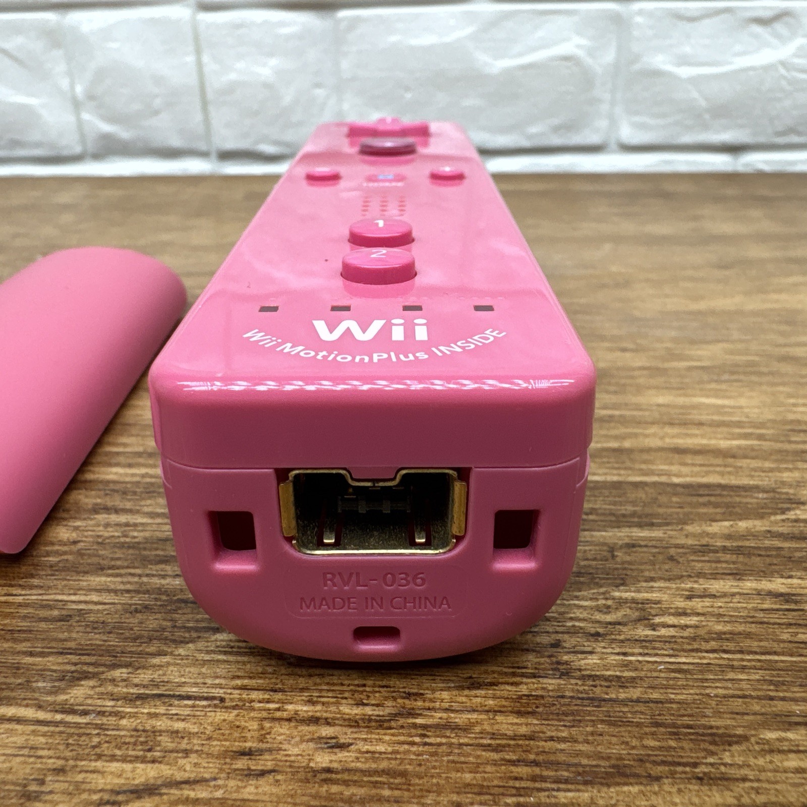 Nintendo Wii Remote Motion Plus Pink OEM Controller RVL-036 Tested Wiimote