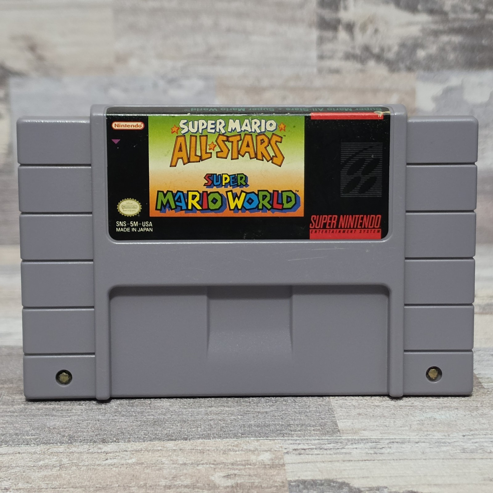 Super Mario All-Stars + Super Mario World (Super Nintendo/SNES) Tested Working
