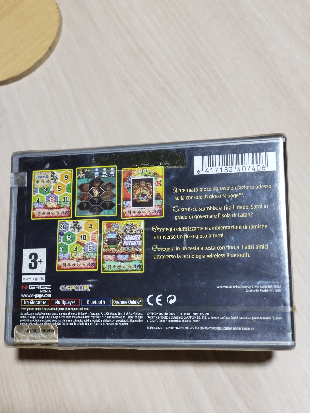 Catan Capcom Rare New N-Gage Nokia Italy Game Sealed