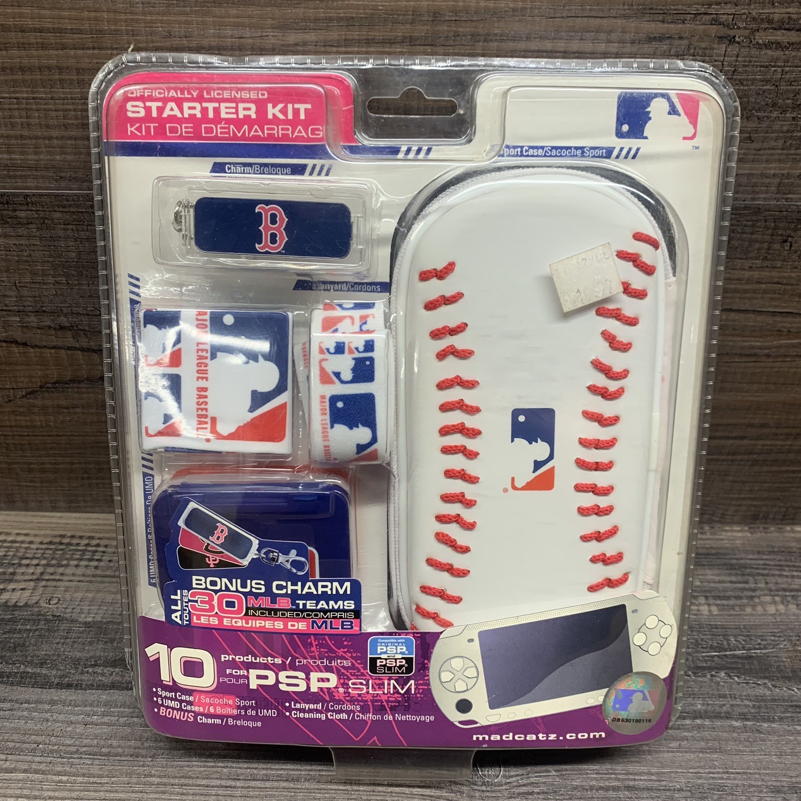 Boston Red Sox MLB PSP slim MadCatz Case Protector w/accessories RARE 2008