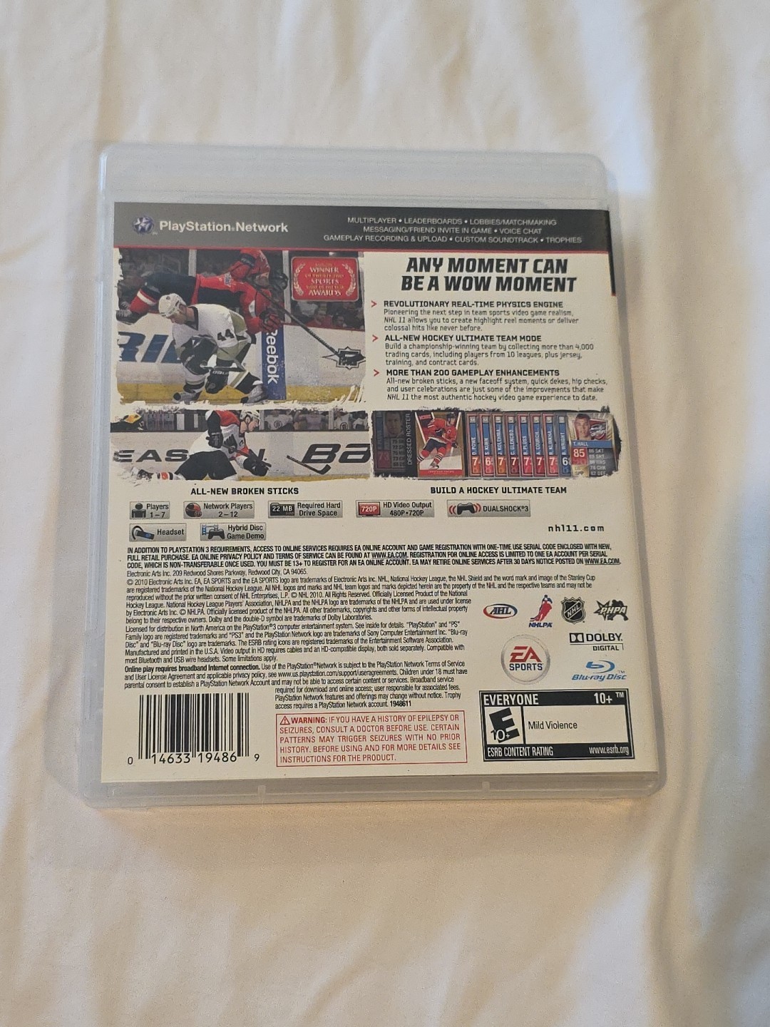 Lot Of 6 PS3 Games~Street Fighter~NHL 11~NCAA 08 Football~Diablo~Need For Speed+