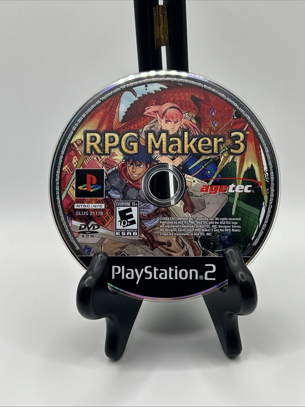 RPG Maker 3 (Sony PlayStation 2, 2005) Complete In Box CIB Tested Refurbished