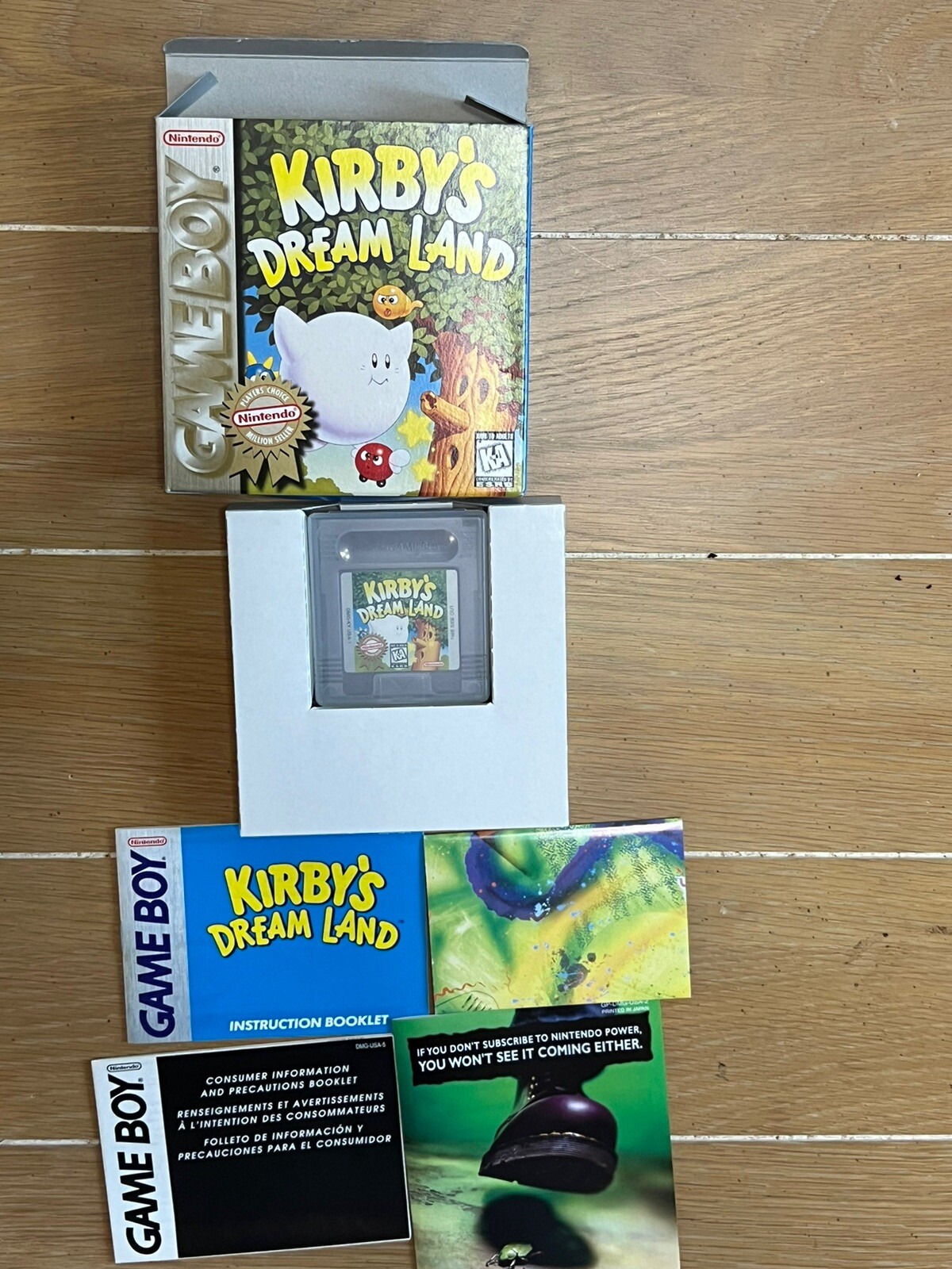 Kirby’s Dream Land Nintendo Game Boy Complete CIB Nice CONDITION! RARE!