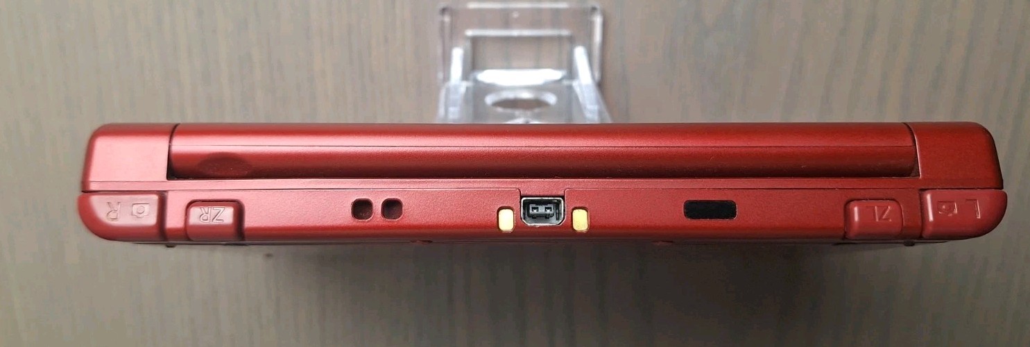 New Nintendo 3DS XL Metallic Red Charger + 32GB SD Card | Region Free BOTTOM IPS