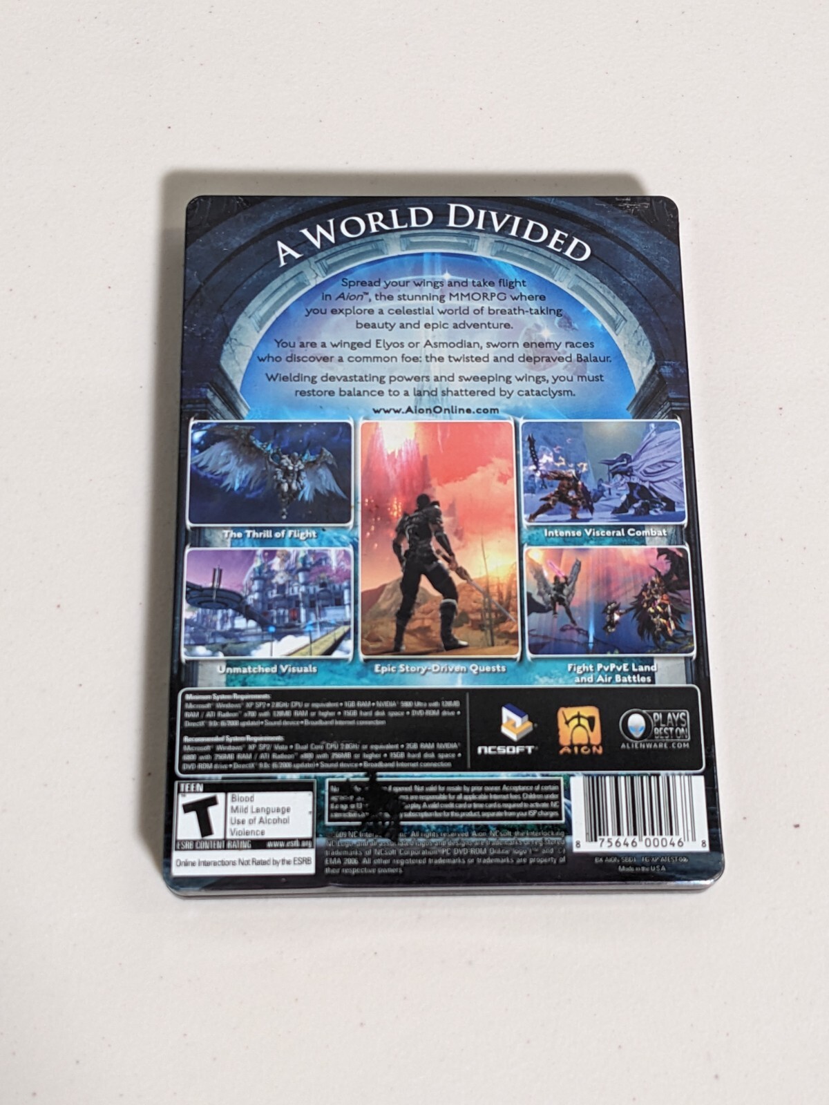 Aion (PC, 2009) GAME in Tin Case