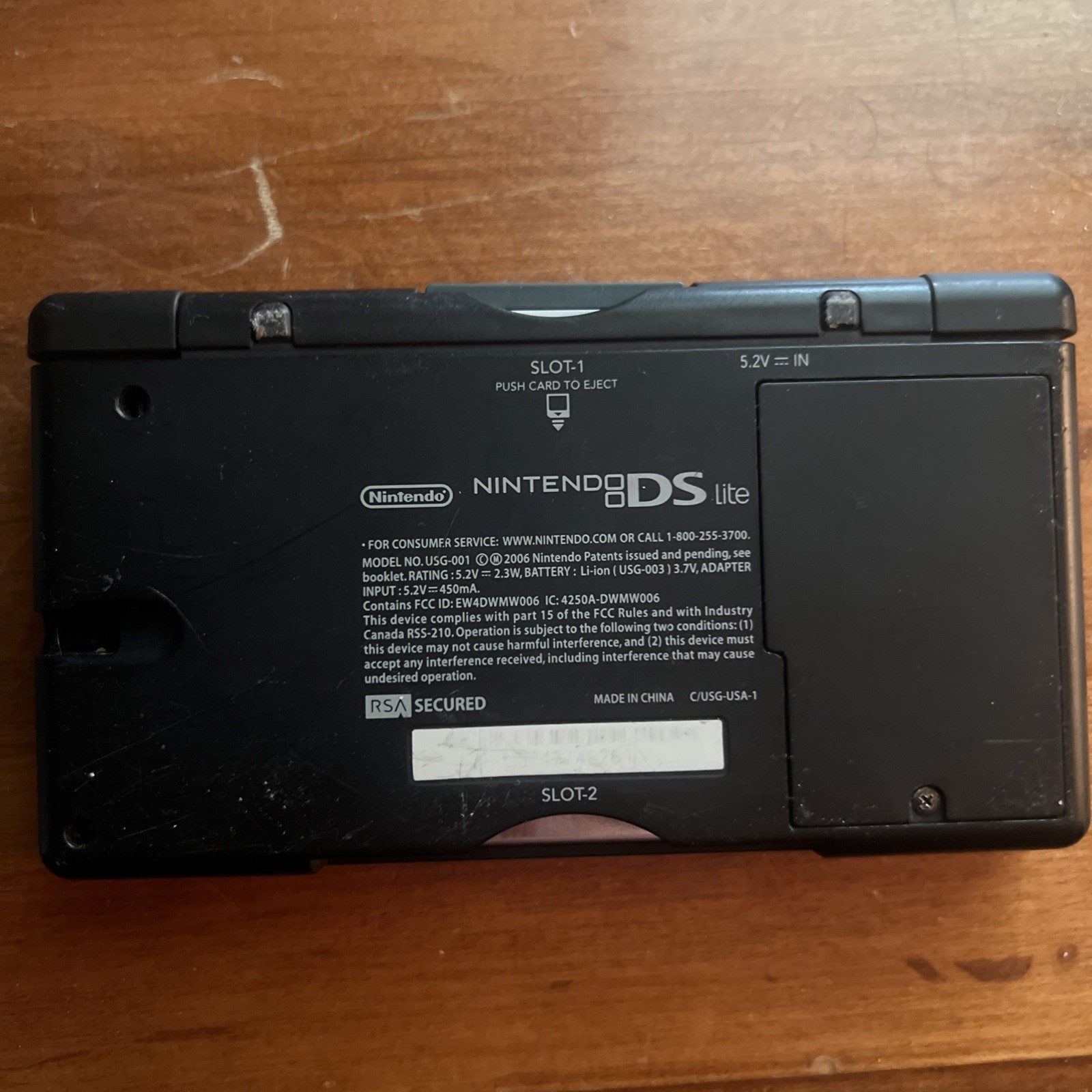 Nintendo DS Lite Red Handheld System Console w/ Charger — TESTED WORKS – READ