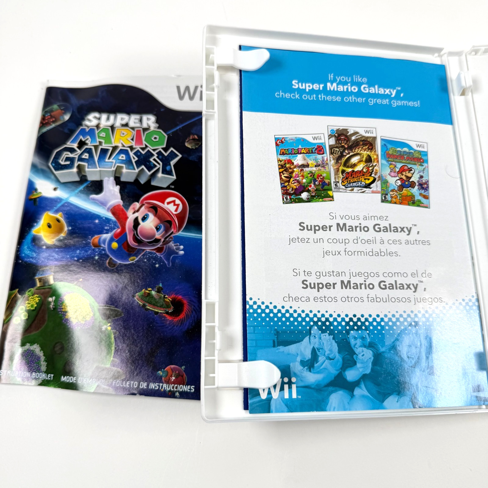Super Mario Galaxy – Nintendo Wii 2007 – CIB Case and Manual – Tested & Works