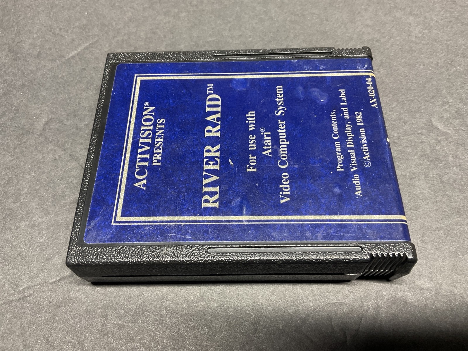 Atari 2600 River Raid Blue Label Game and Manual Tested
