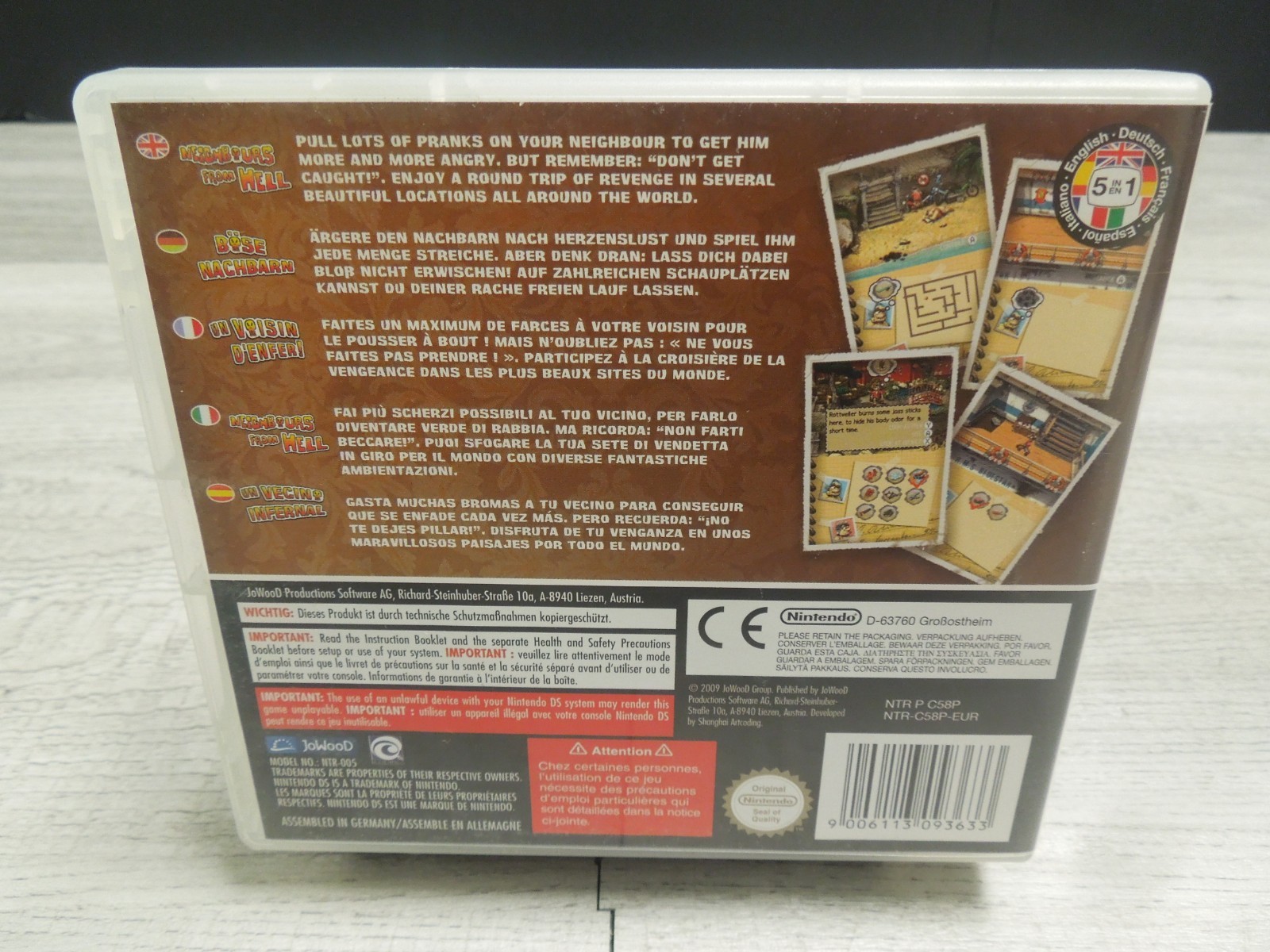 Authentic Neighbours from Hell 2008 PAL Nintendo DS CIB Complete Video Game