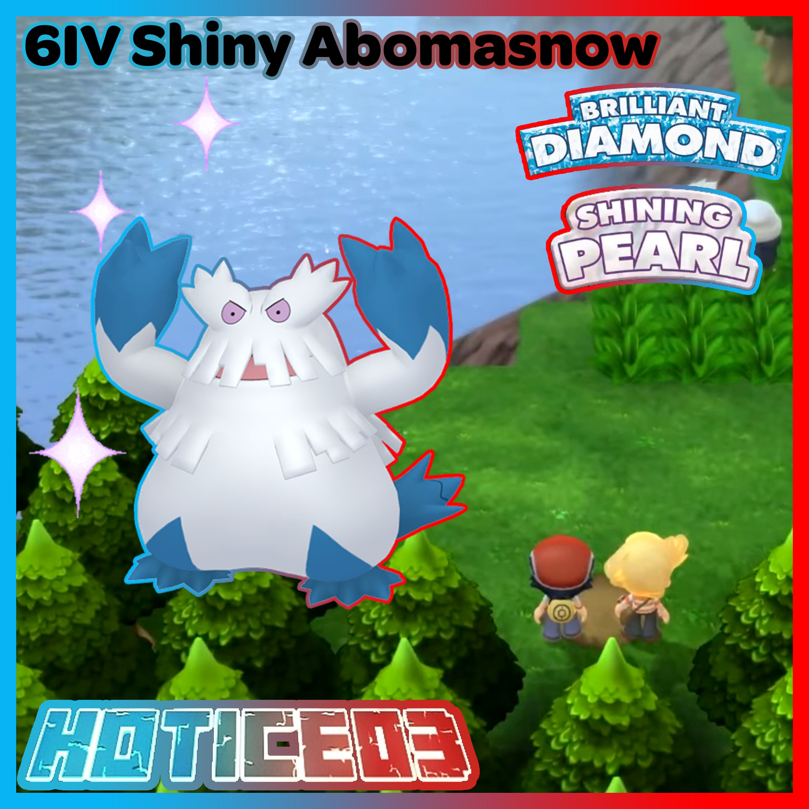 6IV Shiny Abomasnow Pokemon Brilliant Diamond Shining Pearl