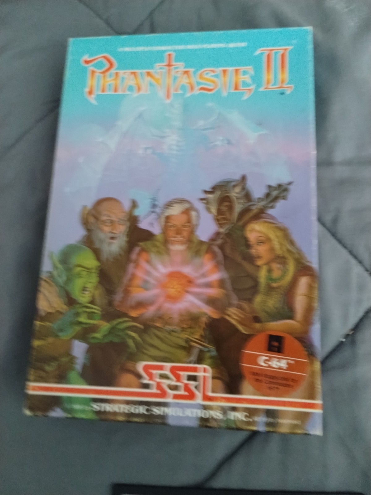 Phantasie II Commodore 64 Complete – Box, Rulebook, Game/Dungeon Disk, Backup Di