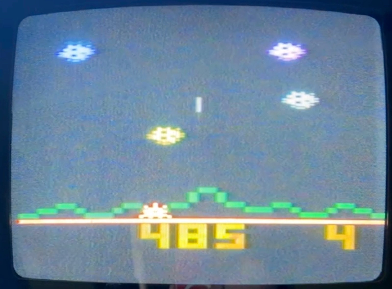 1982 Astroblast Atari 2600 Video Game Cartridge w/ Manual +Sticker Mattel TESTED