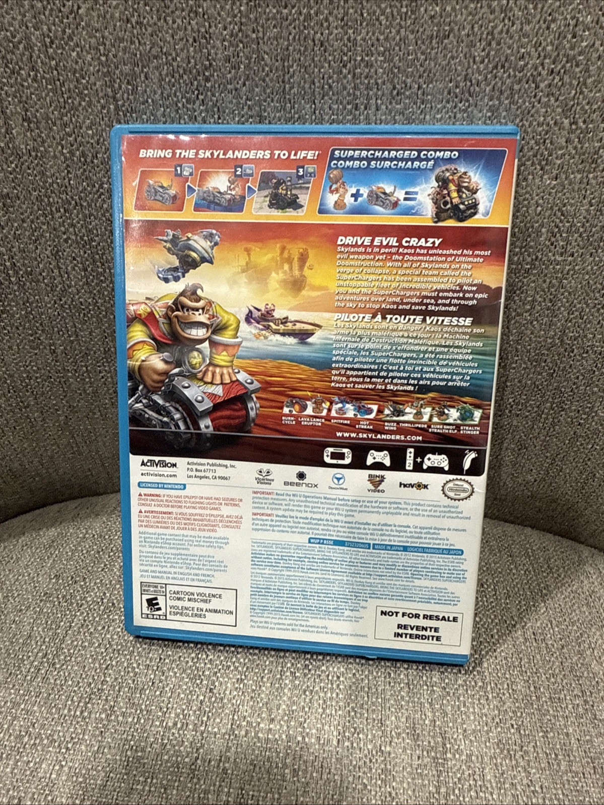 Skylanders Superchargers Game Disc WiiU Wii U Activision