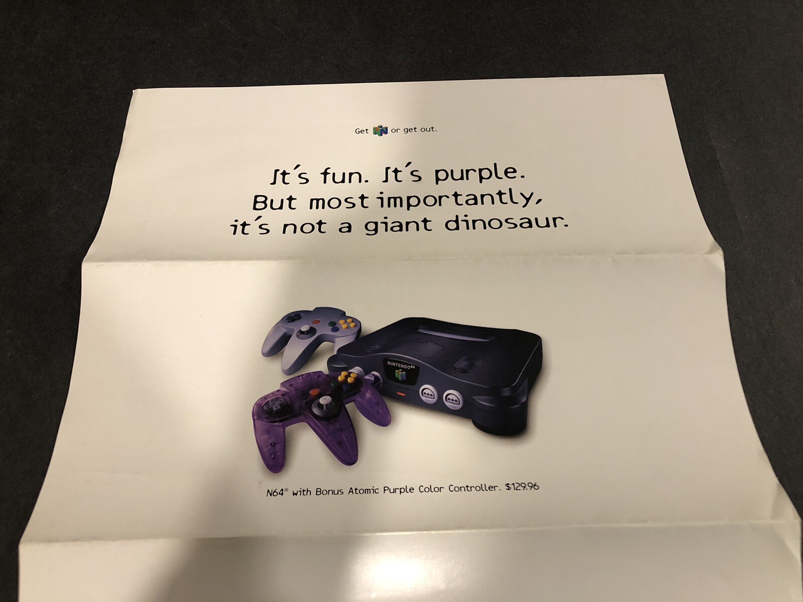 nintendo 64 N64 Walmart Promo Advertisement Atomic Purple Pokémon Red Blue