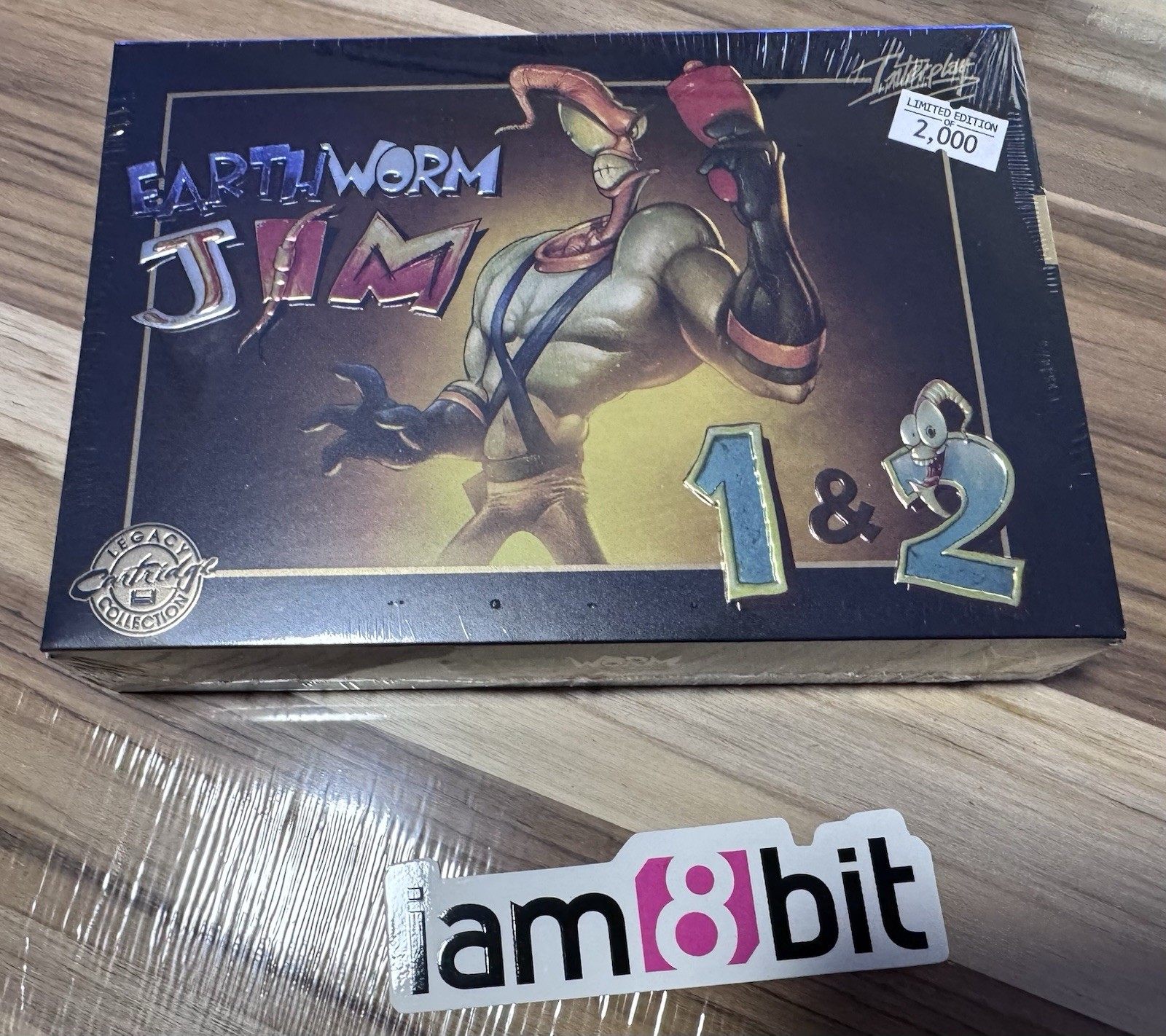 Earthworm Jim 1&2 iam8bit Limited Edition NEW FACTORY SEALED