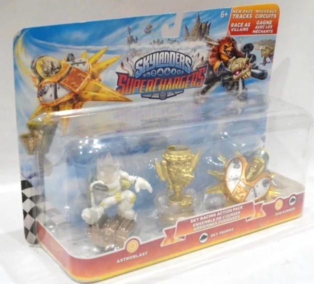 Skylanders Super Chargers Sky Racing Pack Astroblast Sky Trophy Sun Runner NEW