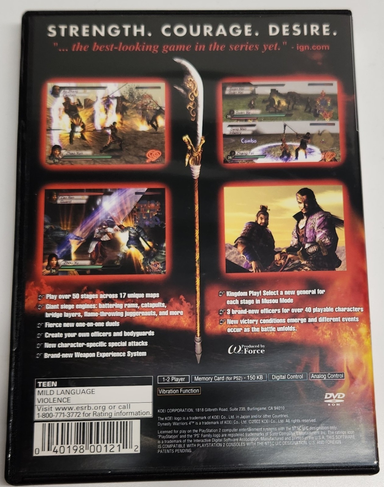 Dynasty Warriors 4 And Dynasty Warriors 5 Lot (Sony PlayStation 2) PS2