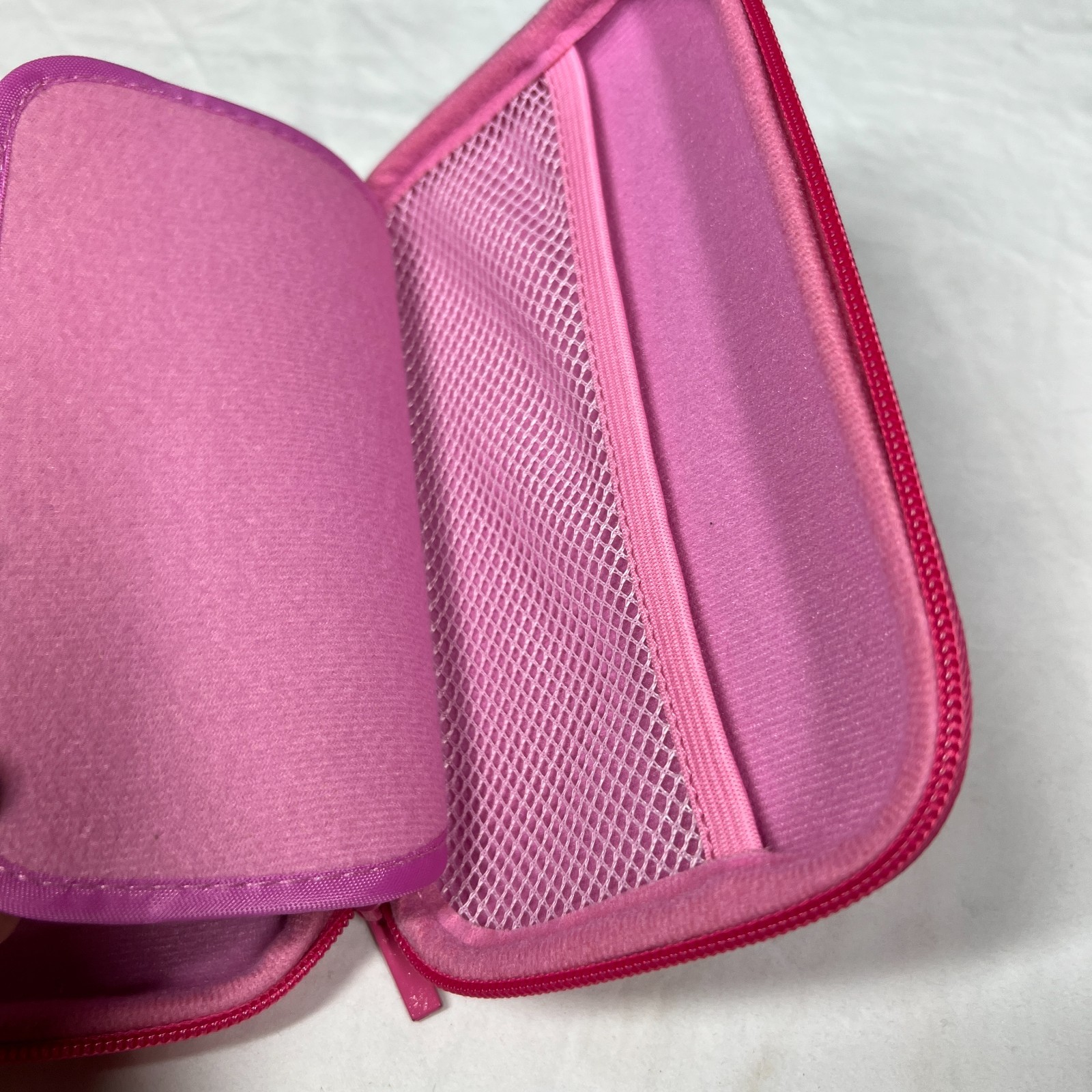 Nintendo 3DS Travel Case Pink Zip Pouch Unbranded