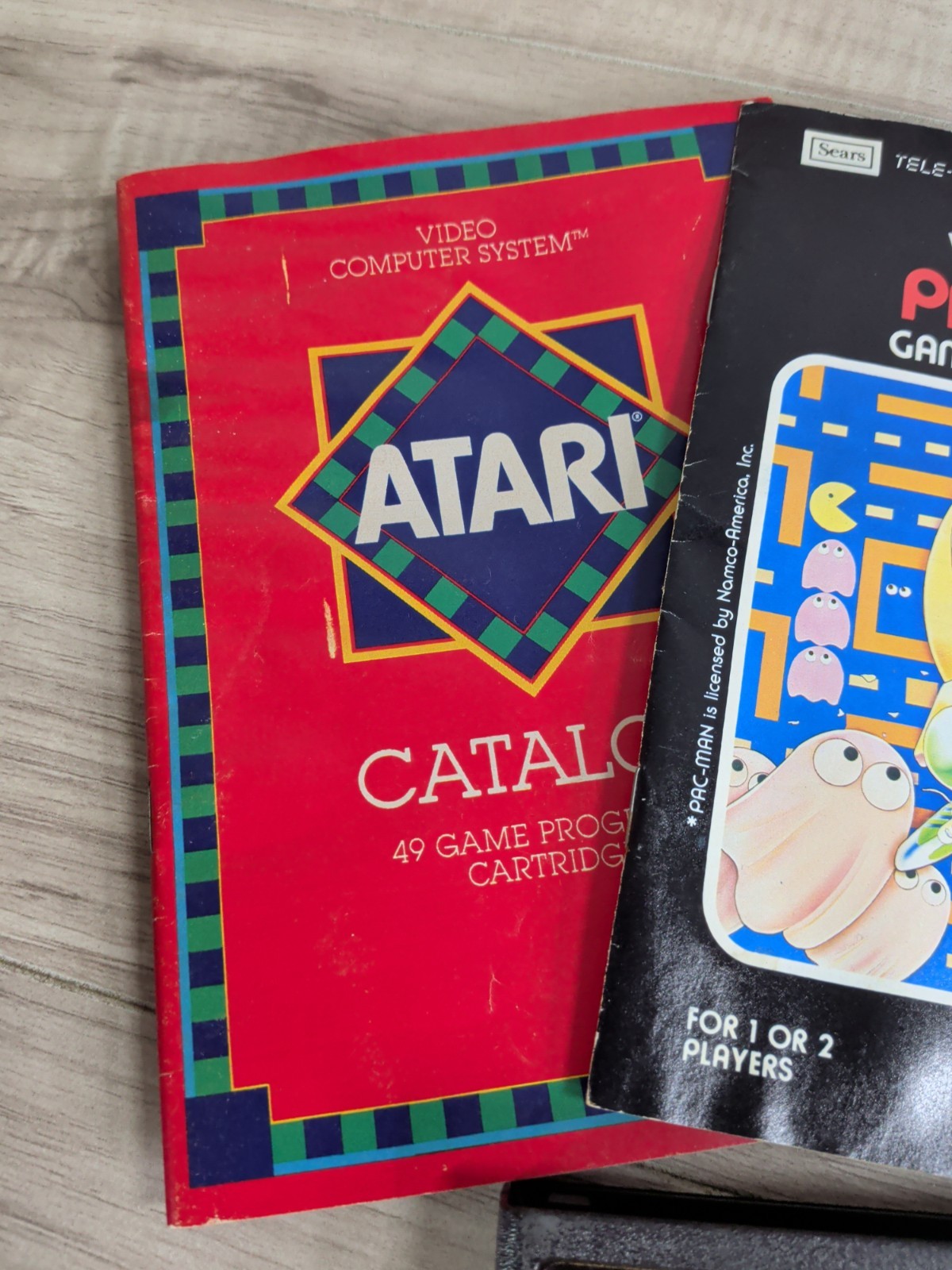 Atari 2600 Game PAC-MAN Sears Tele-Games Video Arcade 80s