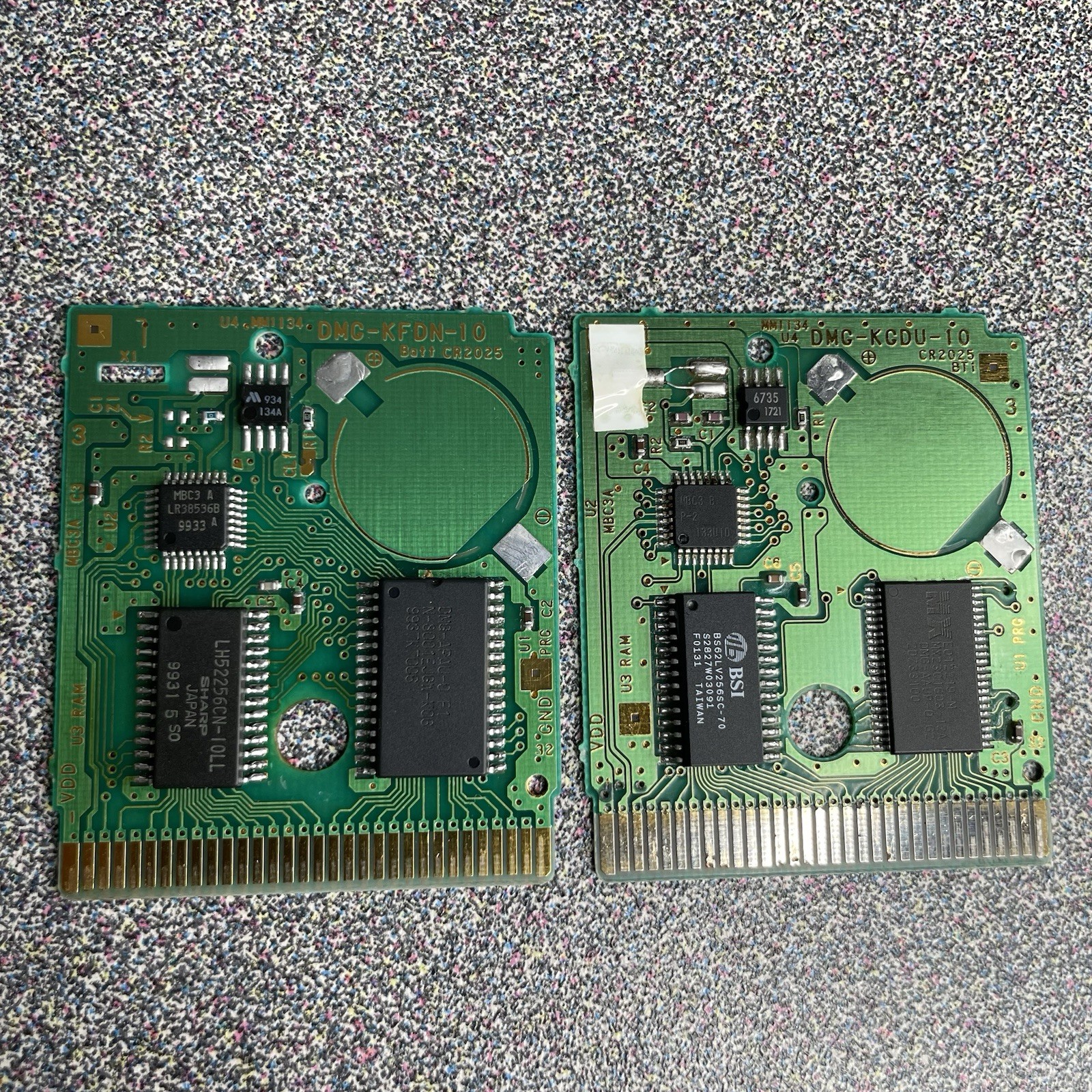 Pokémon Games Red Yellow Gold Nintendo GameBoy Authentic Lot of 6 PARTS/REPAIR