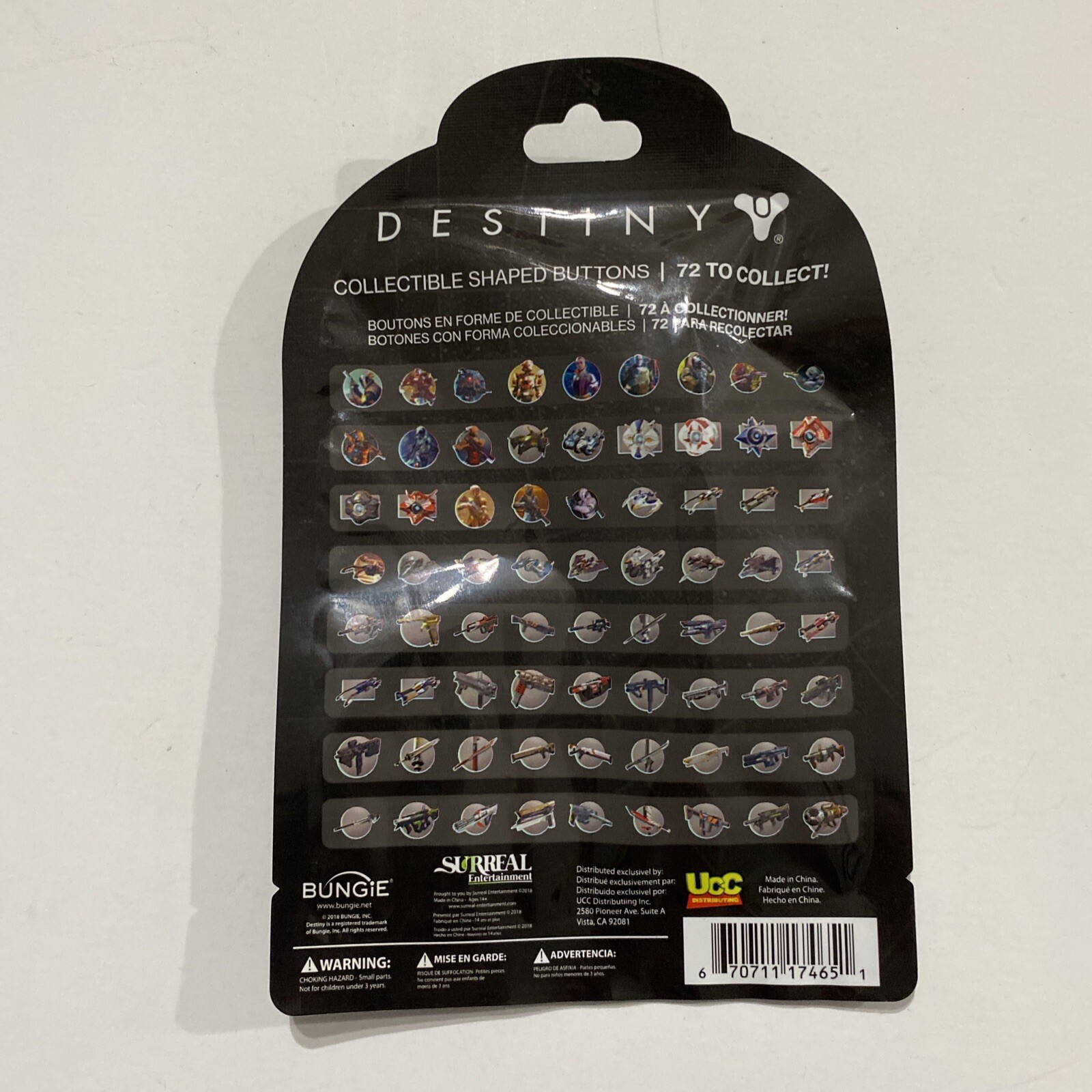 Destiny Collectible Shaped Buttons Series 1 Blind Bag X1 Pack Pins Badges New!