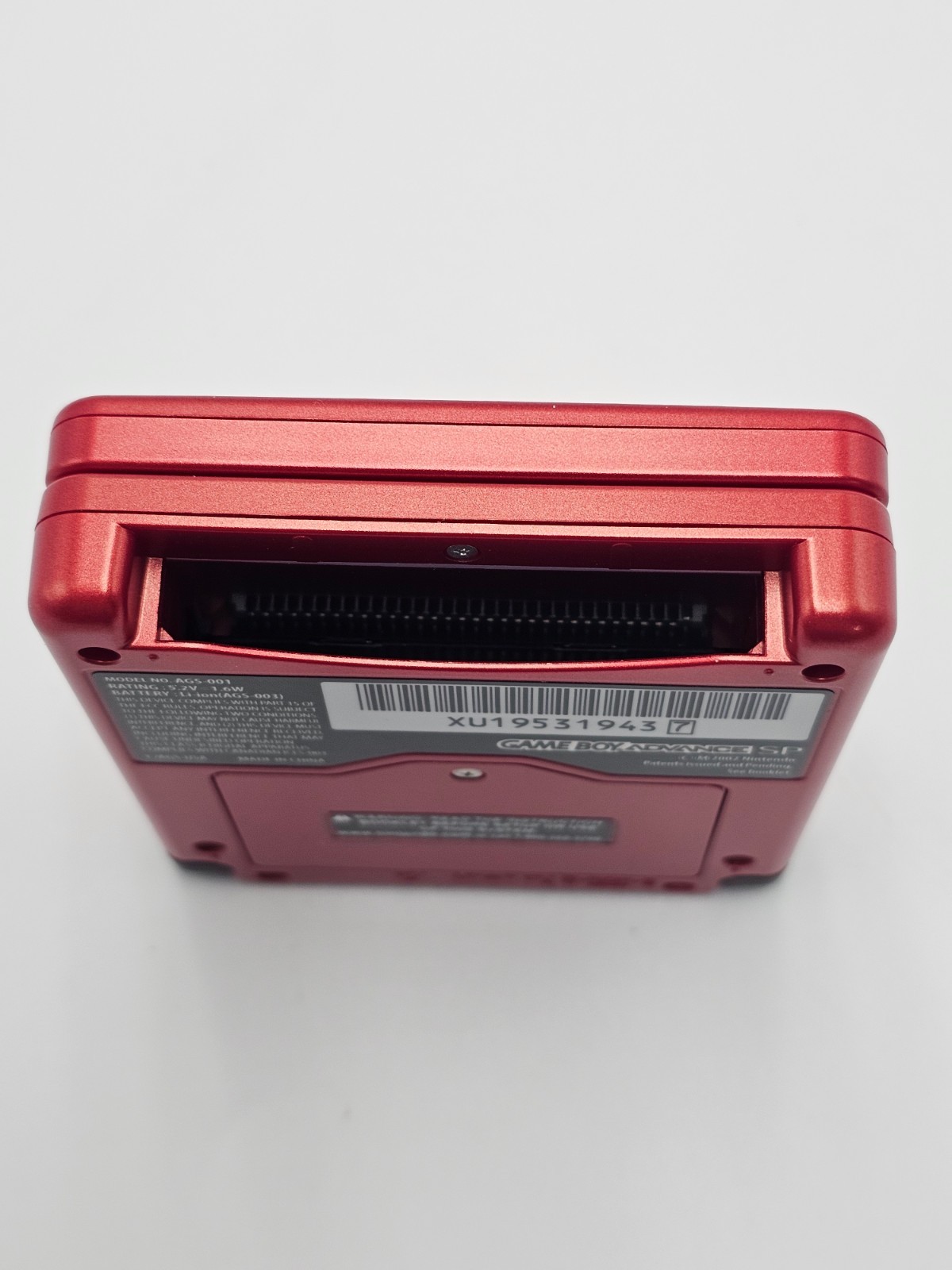 Nintendo Game Boy Advance SP Handheld Game Console Flame Red AGS-001