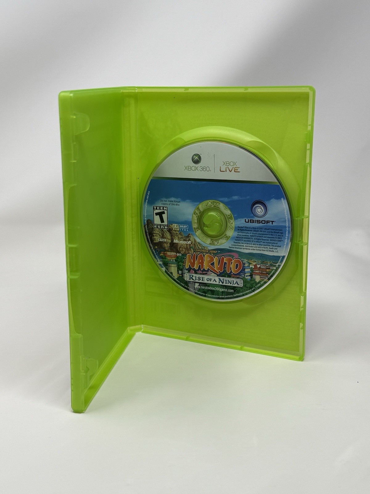 Naruto Rise of a Ninja Microsoft Xbox 360 Game + Case Pristine Disc Tested Works