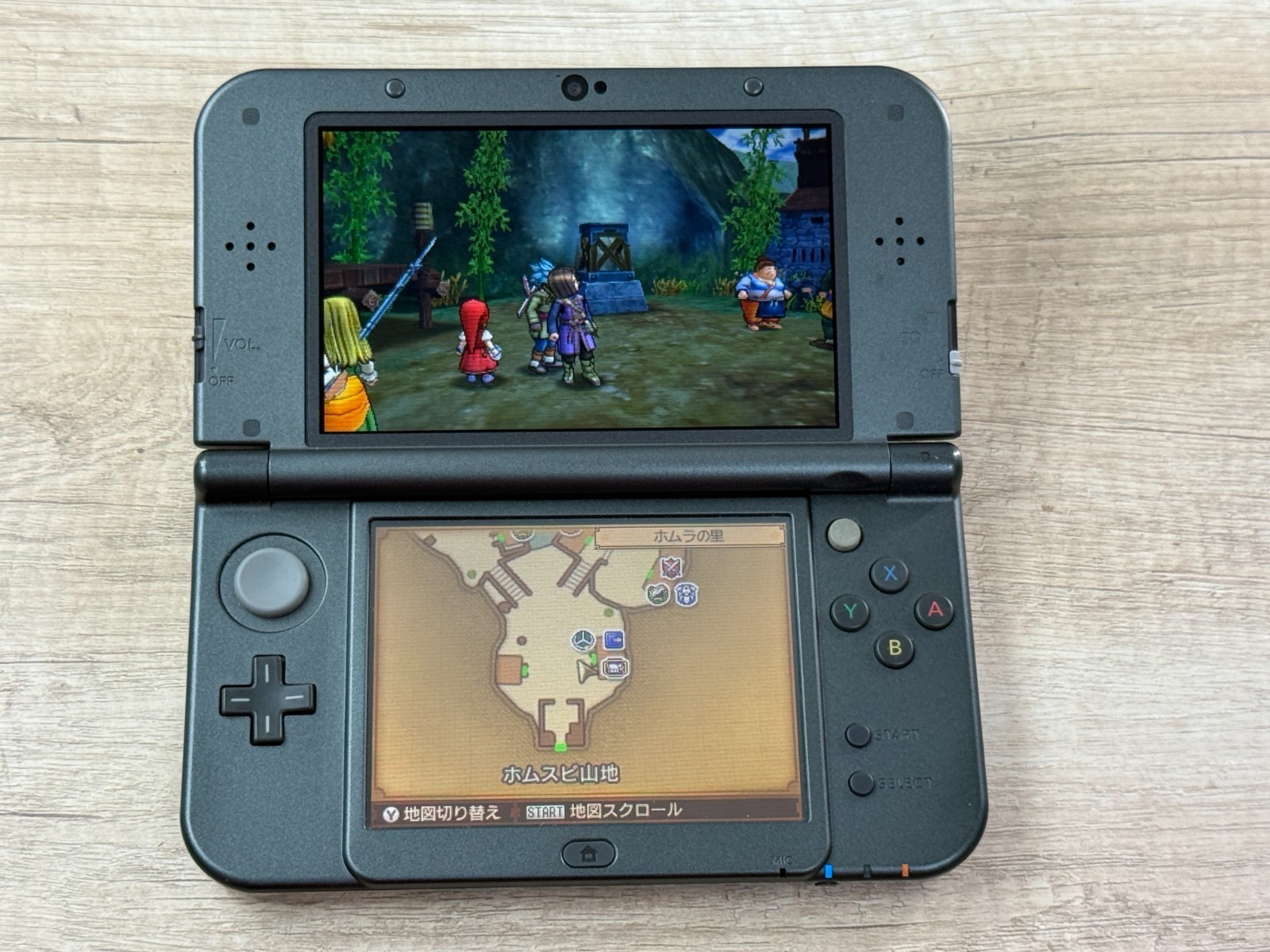 RANK B+ IPS Nintendo New 3DS XL Monster Hunter 4G Console IPS Screen TOP D7021