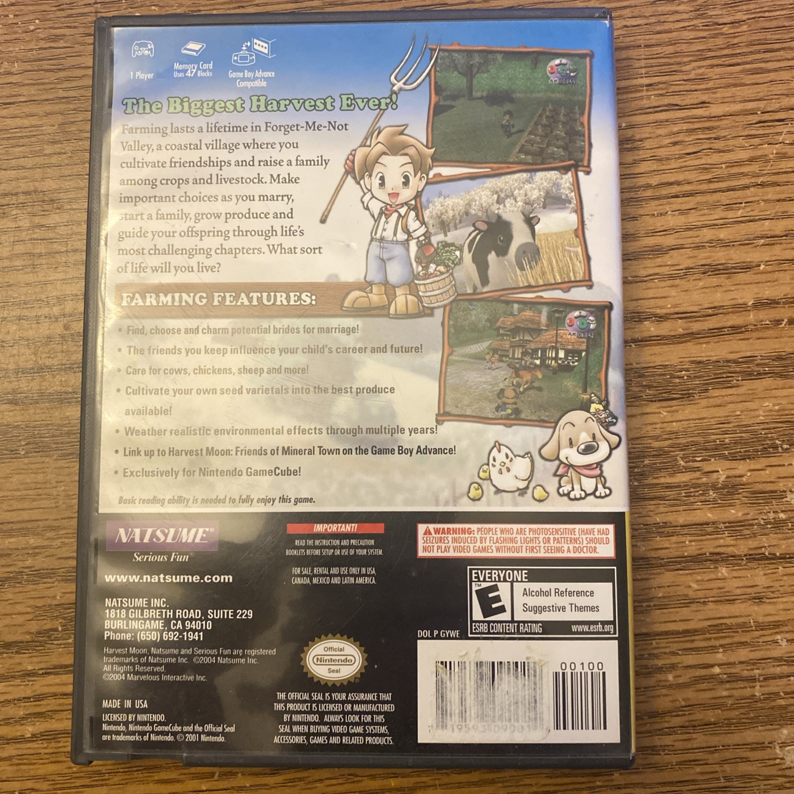 Harvest Moon: A Wonderful Life (Nintendo GameCube, 2004)