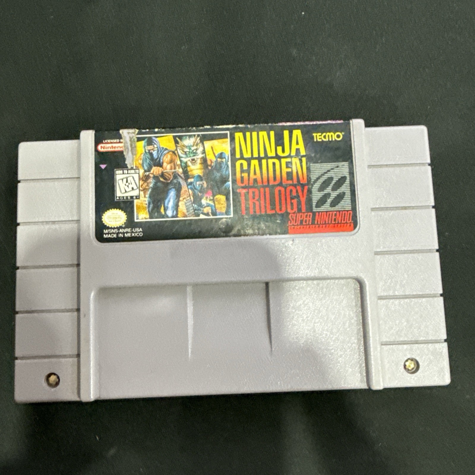 Ninja Gaiden Trilogy SNES Authentic – Cart Only – Tested & Working
