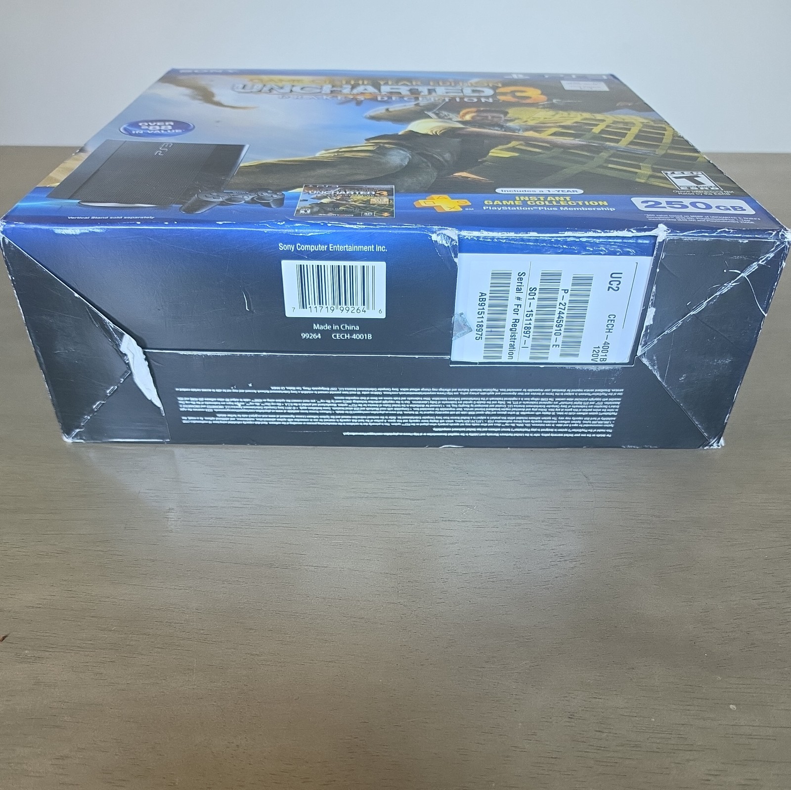 NEW SEALED Sony PS3 250GB CECH-401B Uncharted 3 Bundle GOTY edition Fast Ship!
