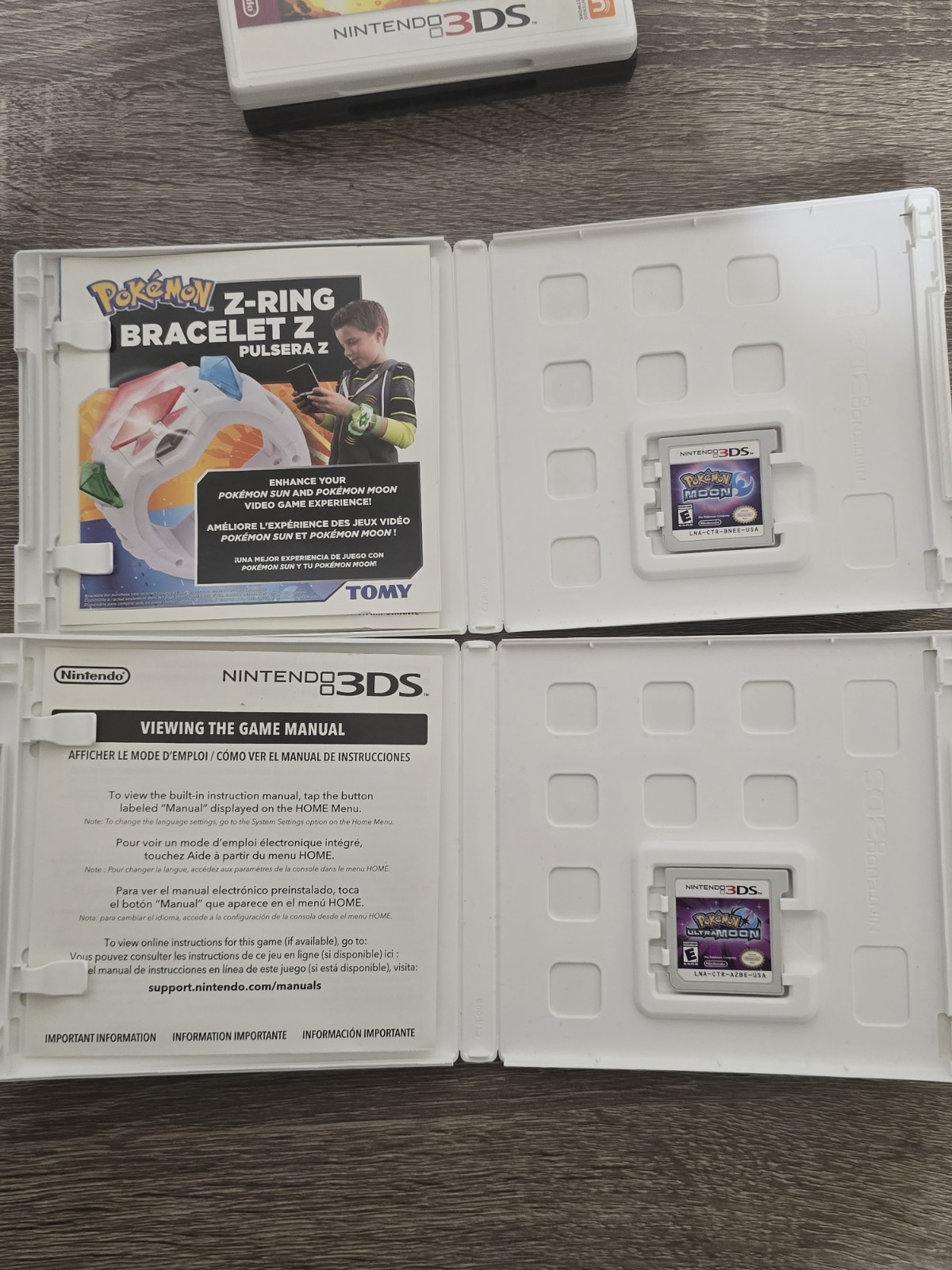 Pokemon Ultra Moon and Moon combo – Nintendo 3DS Tested And Working