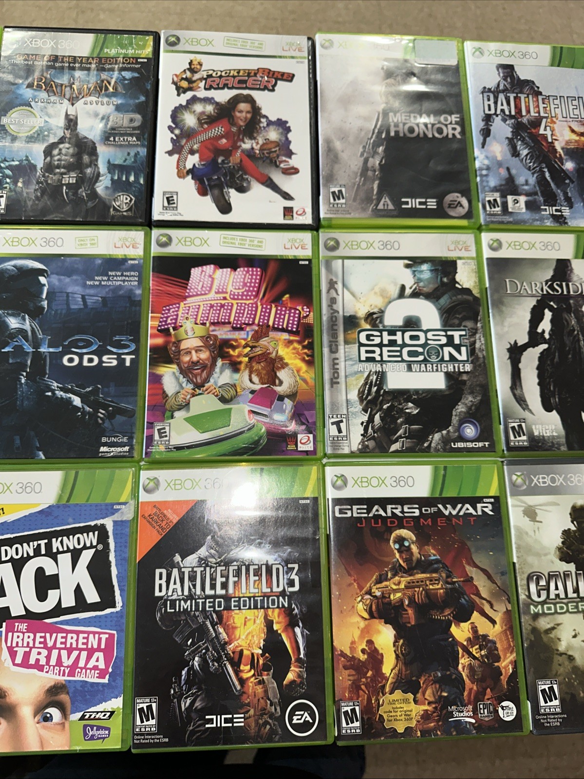 Lot of 25 Assorted Xbox 360 games Xb#6