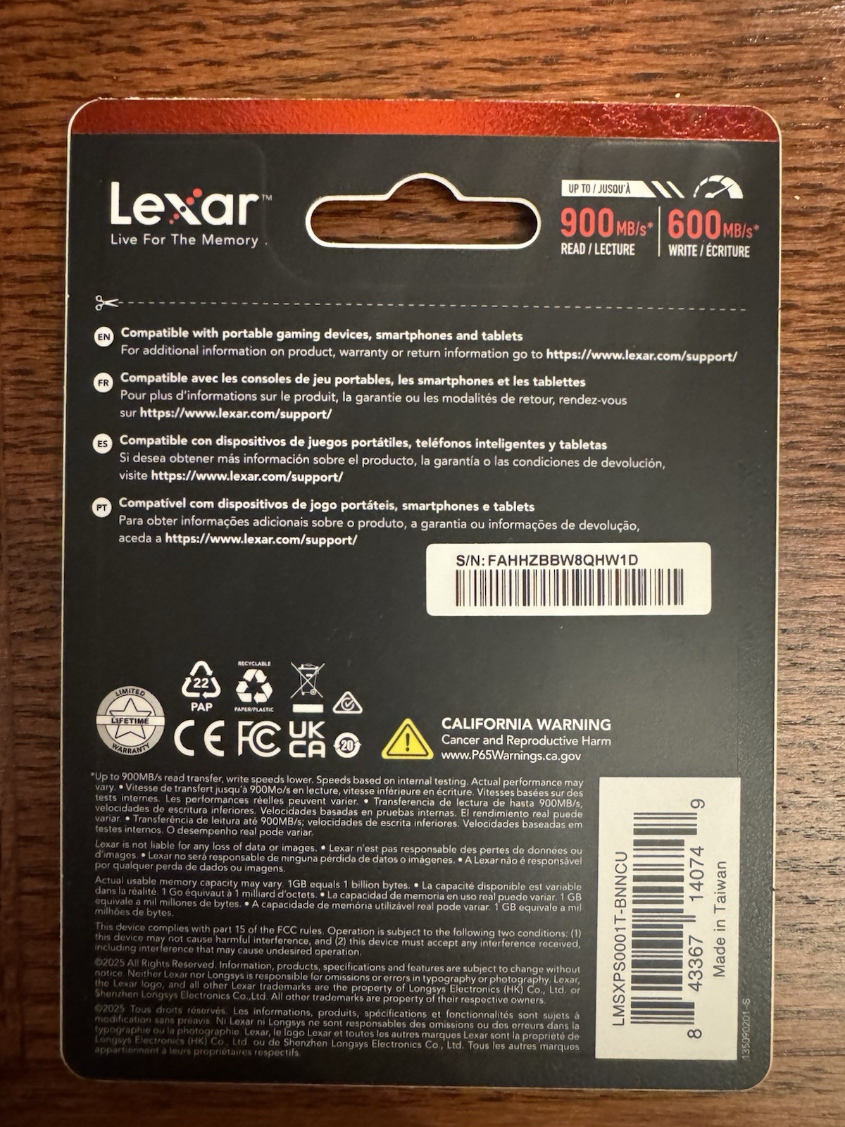 Lexar 1TB PLAY PRO microSD Express Card Switch 2 UHS-1 SDXC900/600MB/s Brand New
