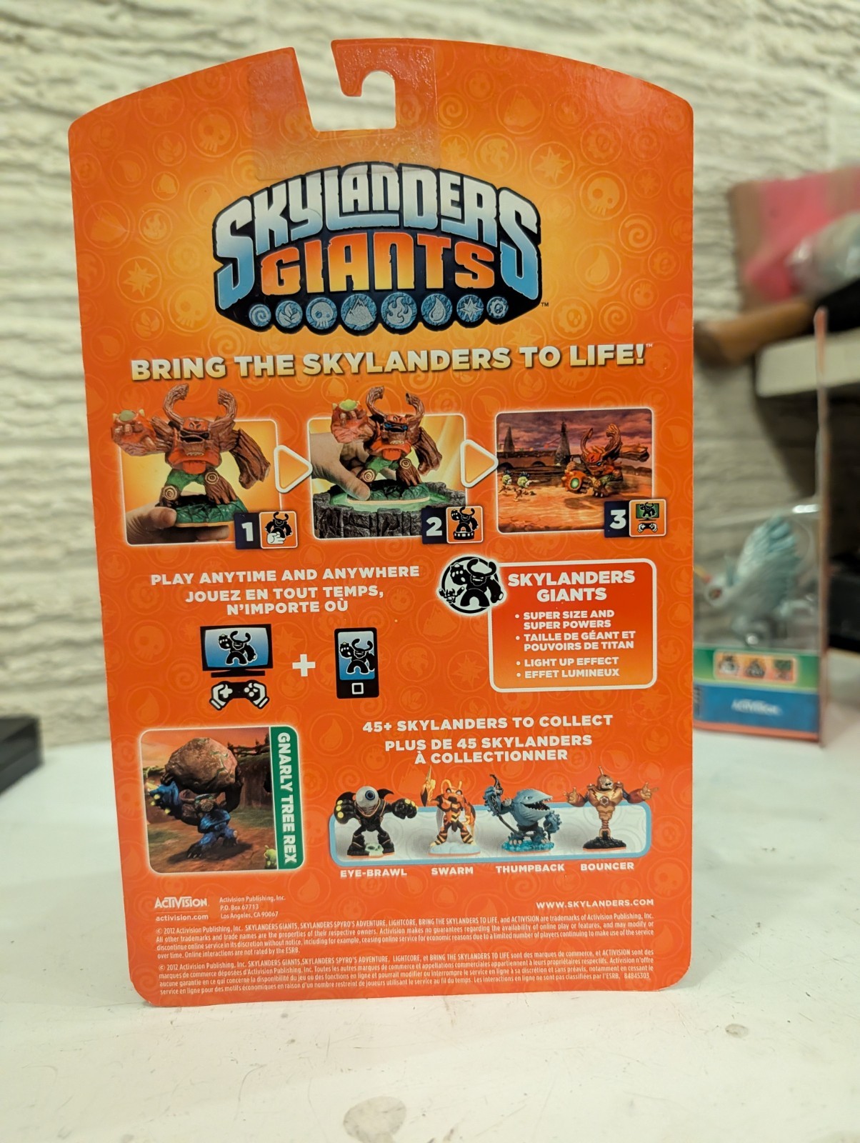 Activision Skylanders Giants Gnarly Tree Rex Character Figure Works w/Games