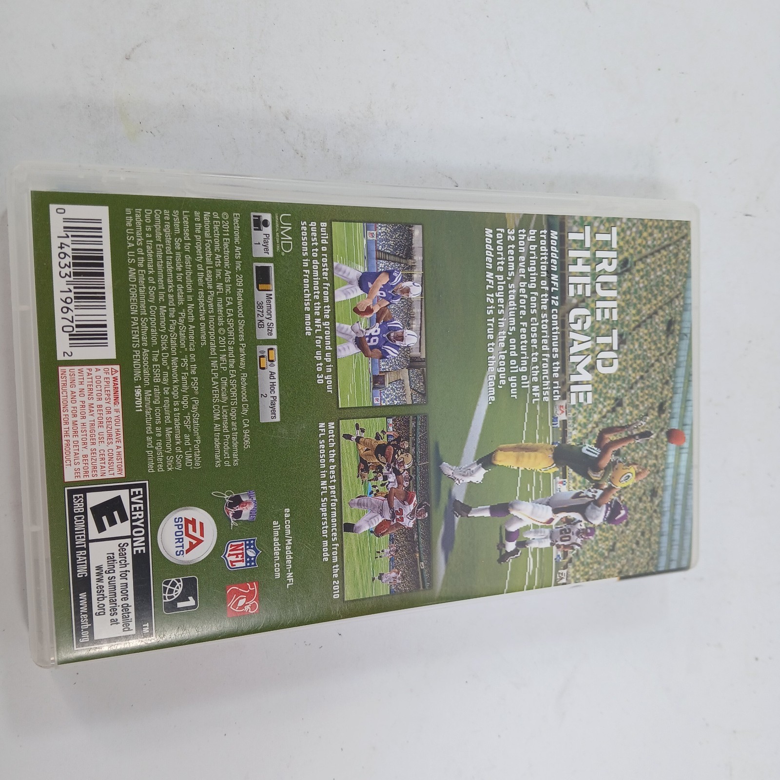 Madden NFL 12 – Sony Playstation Portable PSP (CIB / Complete)