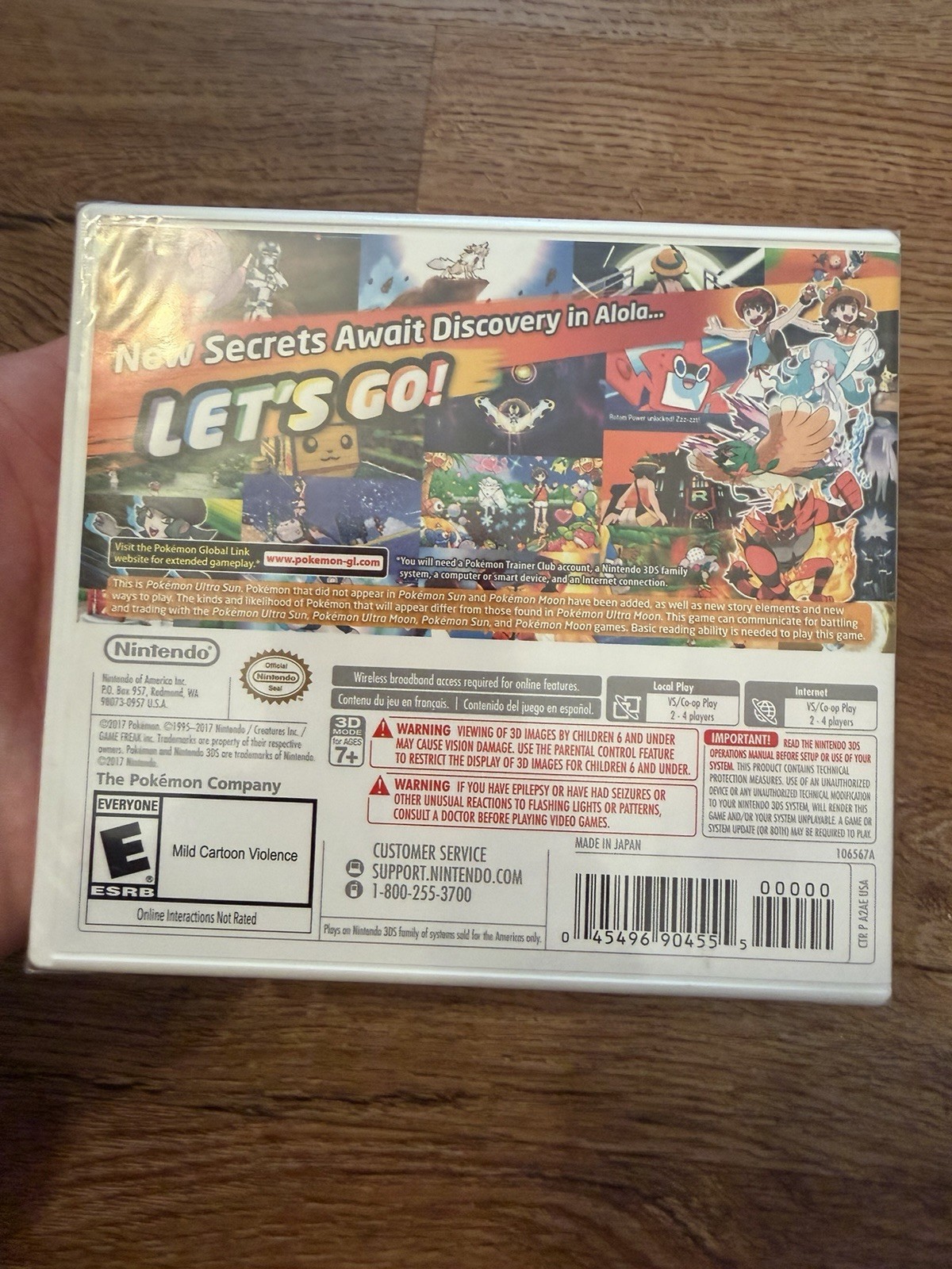 Pokemon Ultra Sun 3ds ! US Edition First Print !!