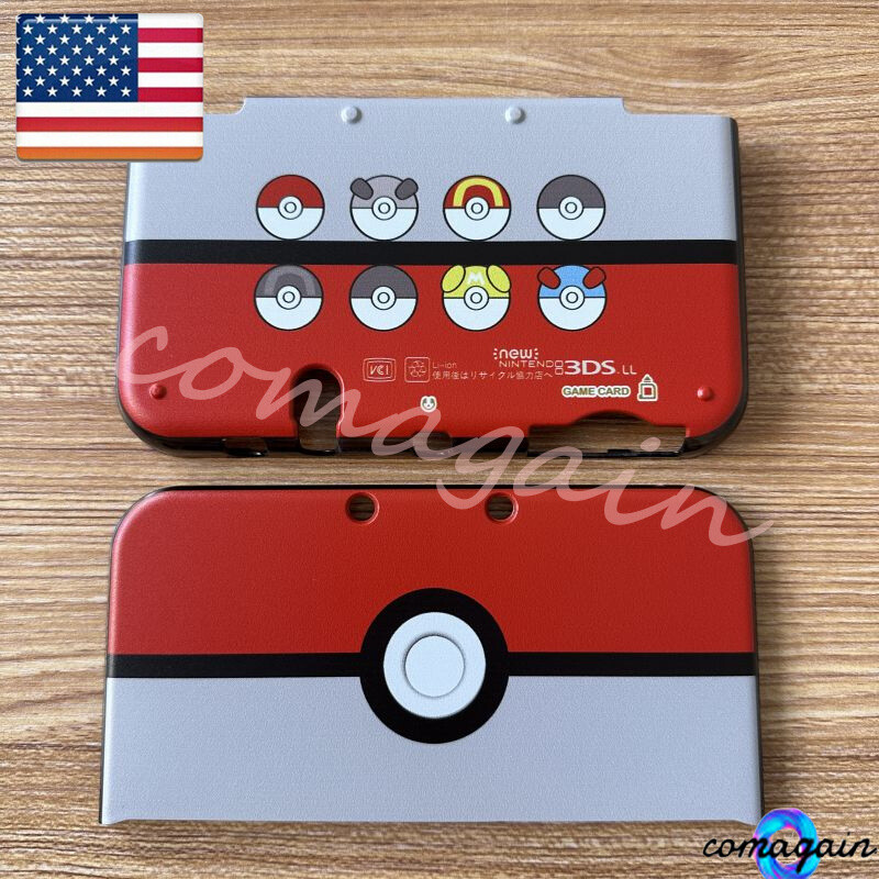 For Nintendo New 3DS XL New 3DS LL Poke Ball Protective Case Cover Housing Shell
