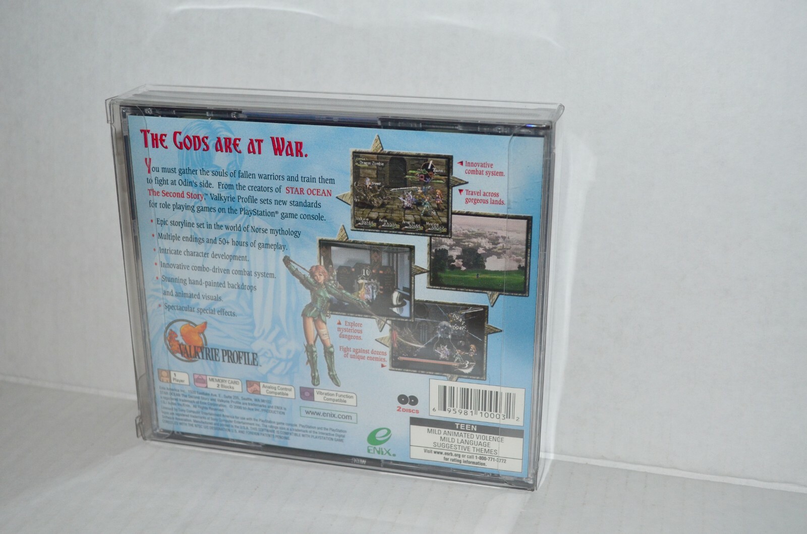 5 Dual Video Game Plastic Protectors Cases Display For Sony PlayStation 1 PS1
