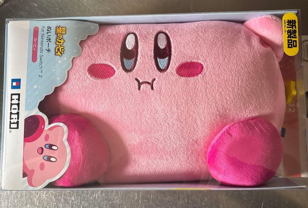 Kirby Plush Pouch HORI for Nintendo Switch 2 Official Licensed Japan NSX-121