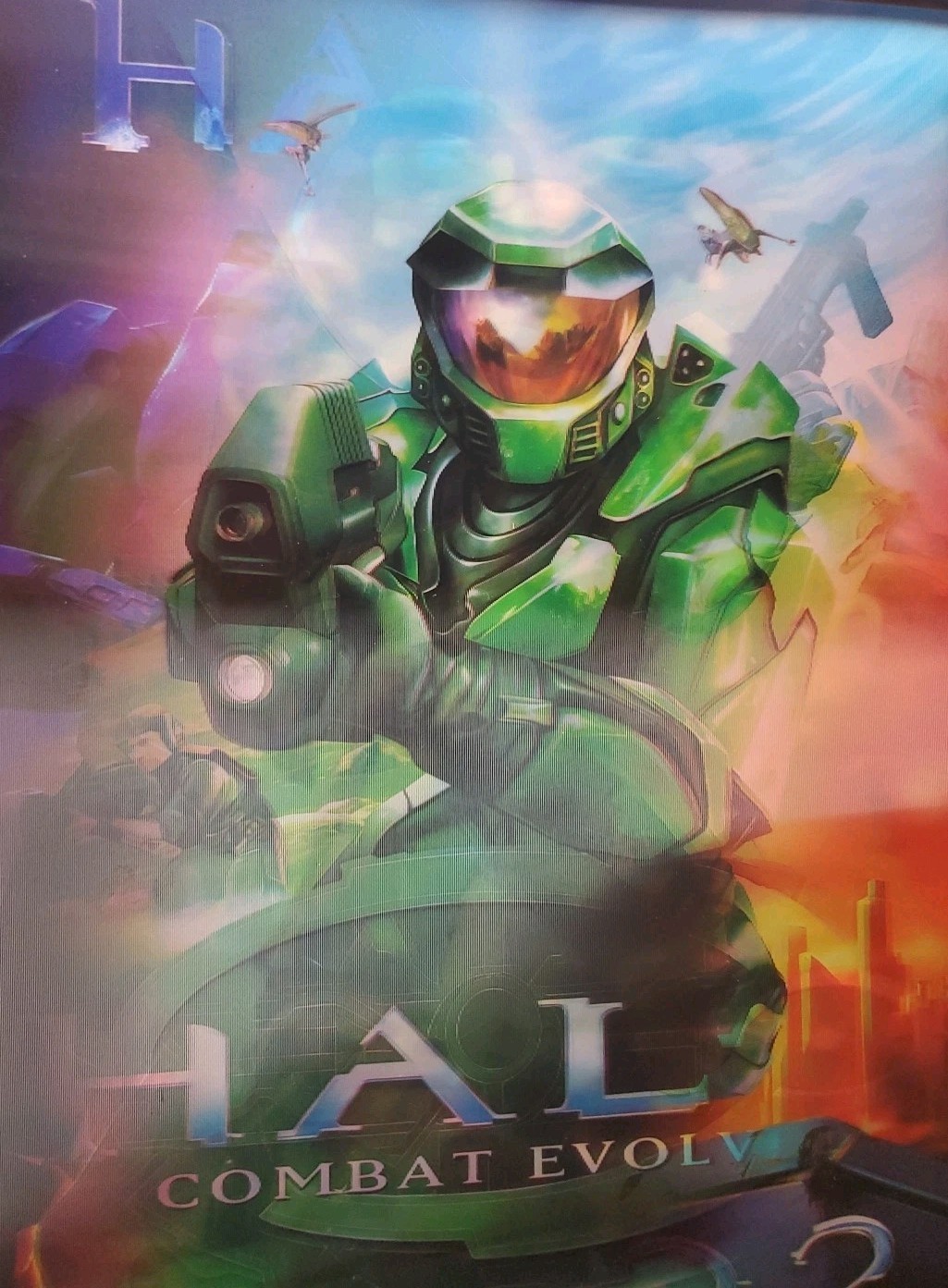 MASTER CHIEF SPARTAN 117 🔫 HALO I, II, III 3D LENTICULAR POSTER!! 🔥 🔥 🌎