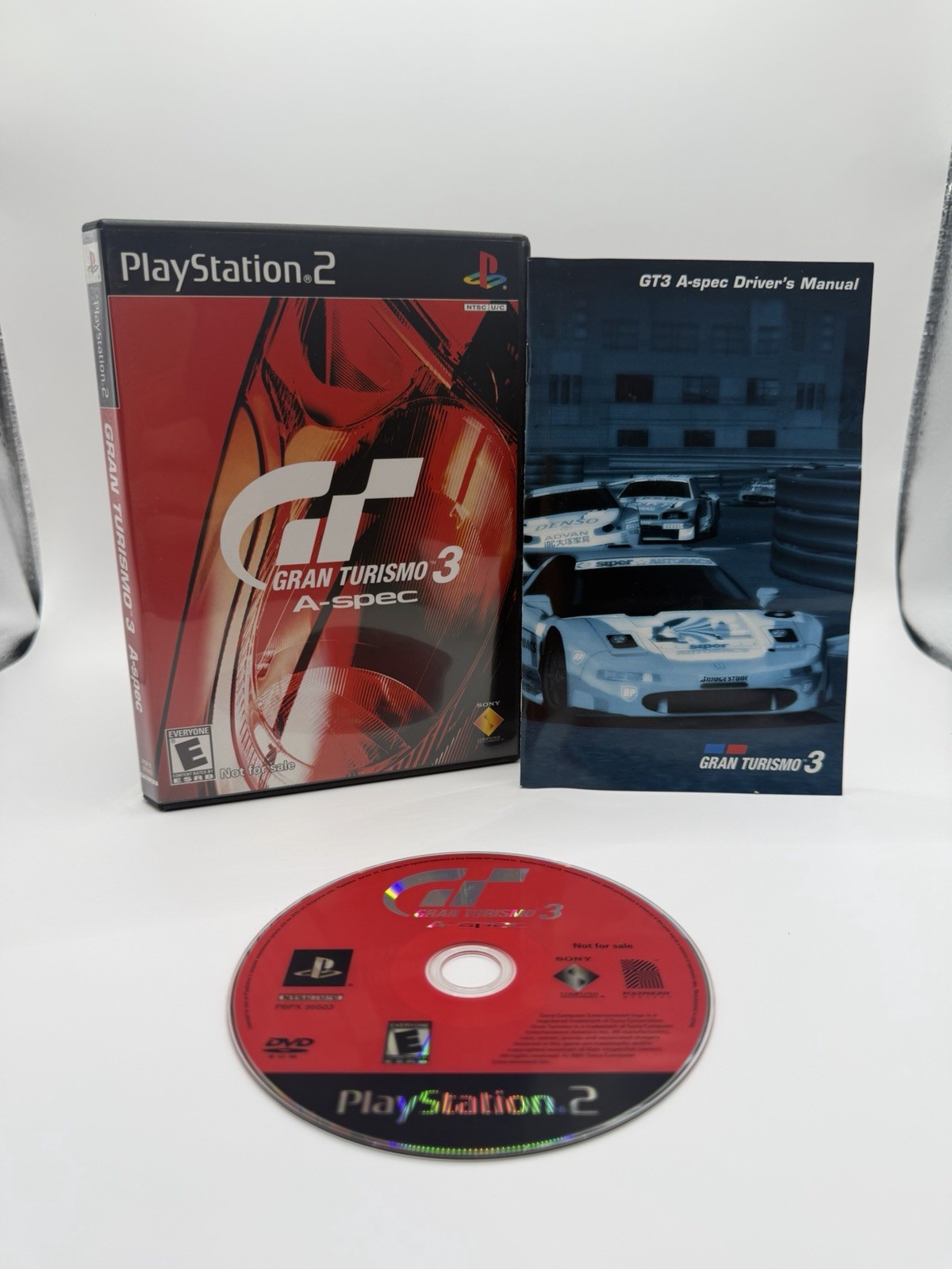 Gran Turismo 3 A-spec Grand Sony PlayStation 2 PS2 Complete Tested (Red Cover )