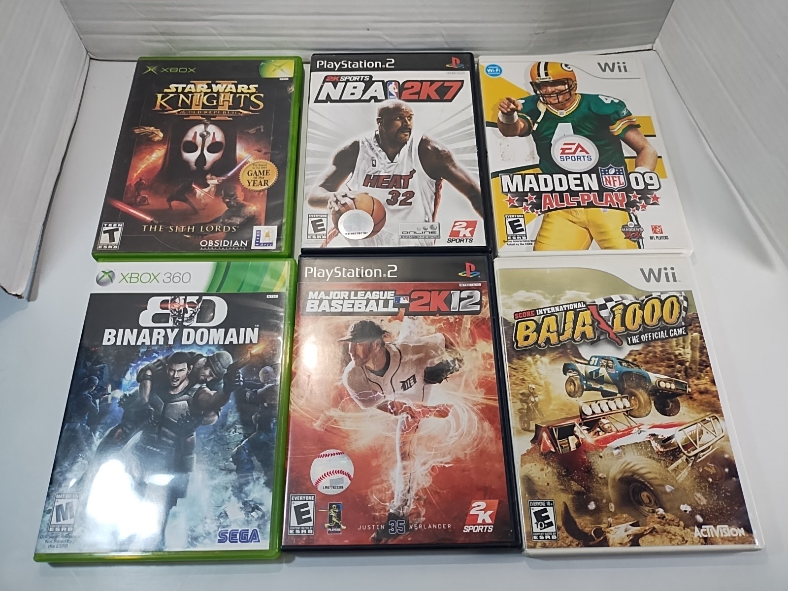 Assorted Lot of 40 Empty Game Cases & Manuals ~ Xbox PlayStation Nintendo Wii