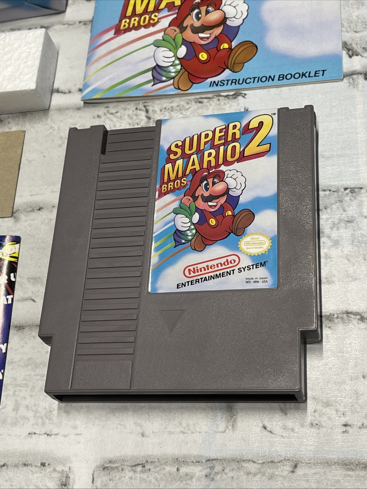 Nintendo NES Super Mario Bros 2 Oval Complete CIB Vintage EXCELLENT Tested Game