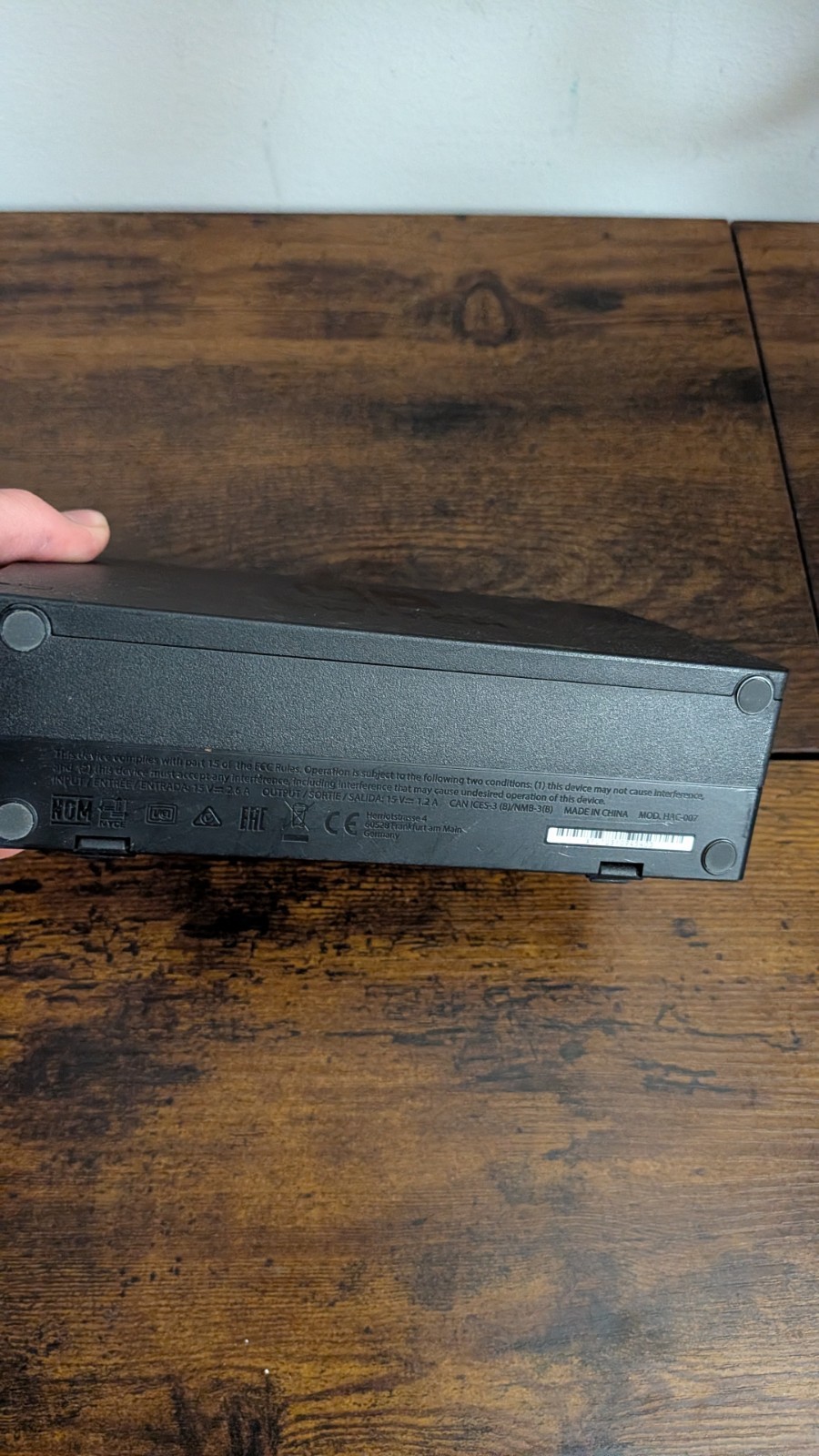 Official Nintendo Switch HAC-007 Charging Dock Station Only – Black – Tested