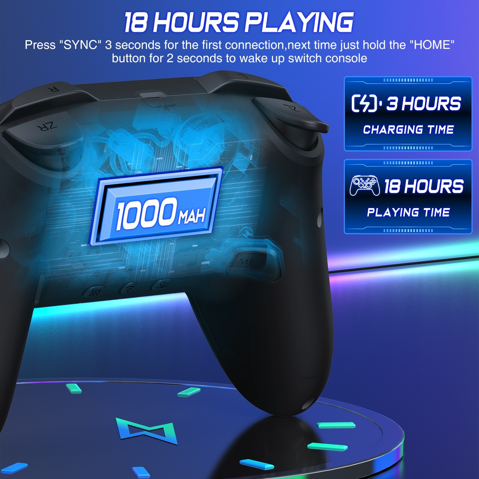 Wireless Switch Pro Controller,Handheld Controller For Nintendo Switch/OLED
