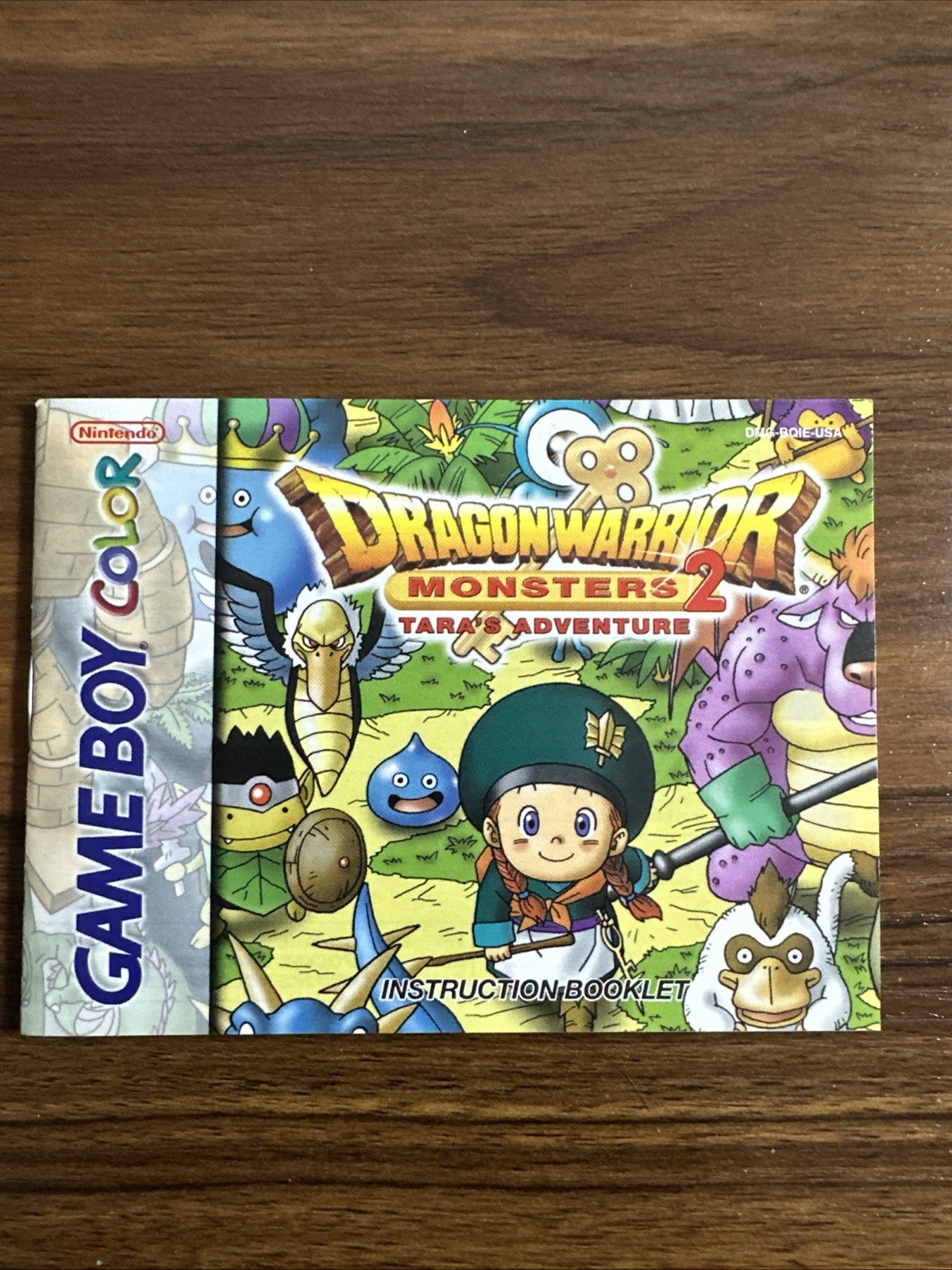 Dragon Warrior Monsters 2: Tara’s Adventure GameBoy Color GBC Manual Only